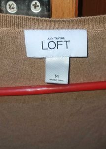 LOFT Cotton Blend Shrug, With 3d Rose Design