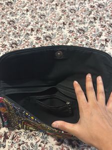 Boho Embroidered Clutch