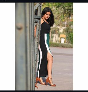 Stylish Colorblock Maxi Dress