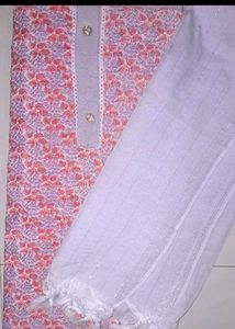 Combo Of 2 Unstitched Salwar Kurta With Dupatta