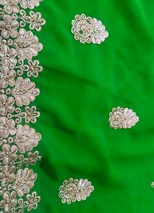 Beautiful Bootawork Flourocent Saree ✨💕