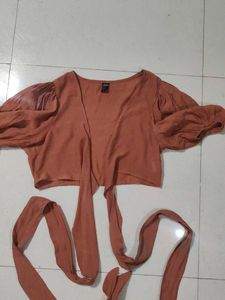 SHEIN CORAL CROP TOP
