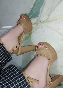 Studded Platform Heels