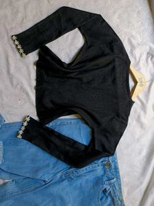 Pinterest Asthetic Fitted Pullover 🖤