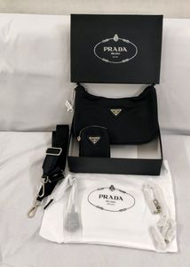 PRADA INSPIRED BLACK POCHETTE WITH  POUCH