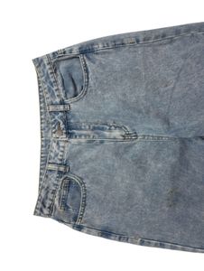Acid Wash Wide Leg Jeans Waist: 28