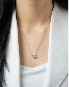 Gold Plated Evil Eye Necklace