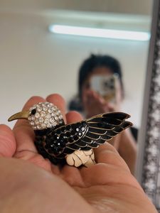 Free bird Locket Pendant, With Rhinestones, Cute