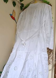 White Embroidered Dress