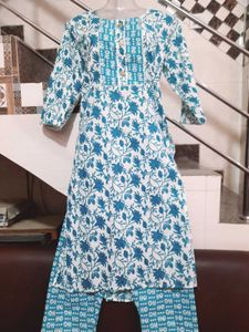(New)Floral Kurta Co Ord