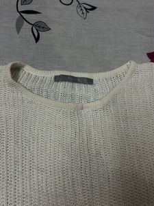 White Knit Top