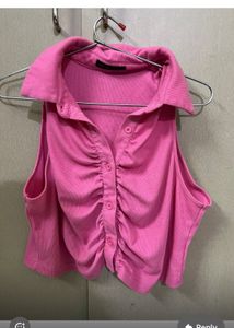 Pink Halter Neck Top