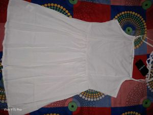 Chic White Mini Sundress || সেলিব্রেটিদের কালেকশন