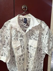Sheer Patterned Shirt