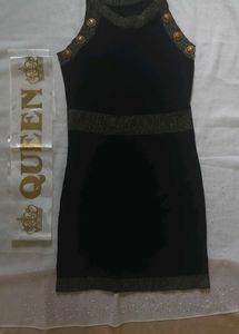 Black &amp; Gold Party Dress