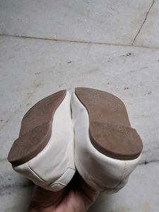 First Cry Girls White Bow Ballet Flats