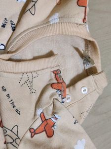 yellow hippo,beg color regular size baby sweater