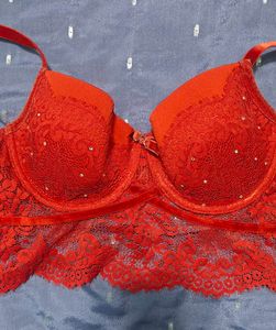Red Lace Bra