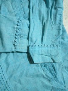 Chinese collar kurti and apple cut design