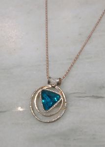 Blue Stone Pendent Set