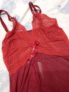 RED SEXY BABYDOLL LINGERIE ♥️