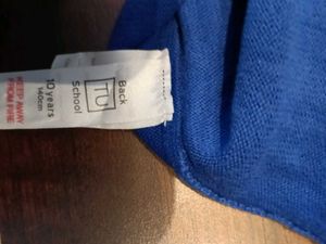 Girl's Blue School Cardigan