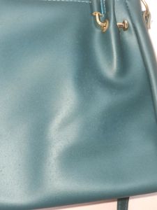 Teal Blue Handheld Sling Bag