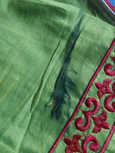 Embroyedari Designer Silk Kurta