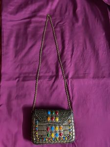 Vintage Beaded Shoulder Bag