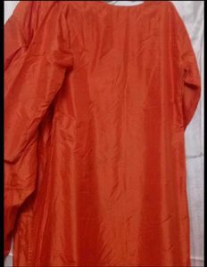 dark orange colour salwar kurti set