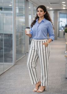 Stripe Ease Pants 🤍 Work. Date. Wow! ✨ Now!!🔥