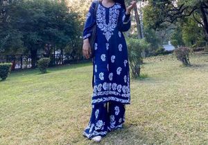 Chikankari Kurti Set