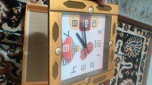 Golden Wall Clock