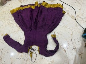 Purple &amp; Yellow Detail Top