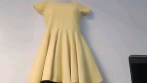 Yellow Fit &amp; Flare Dress