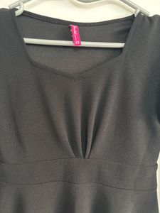 Sheetal Associates Women Fit And Flare Black Dress