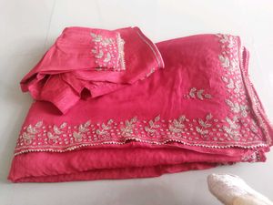 Havy Work 🔴 Sari With Blouse