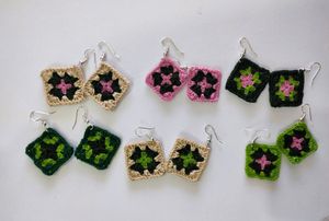 Crochet Earrings Set Of 3