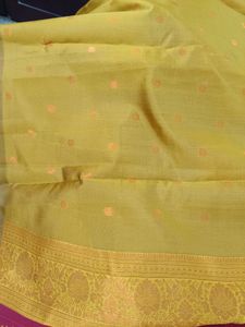 New Elegant Ethnic Saree With Damage On Starting