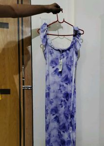Ruffled Tie-Dye Maxi Dress Price Negotiable