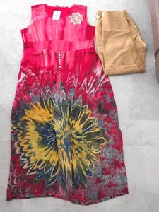 Front Slit Kurti+Pant
