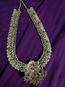 Brand New Lakshmi Kasumalai Haram - Antique Finish