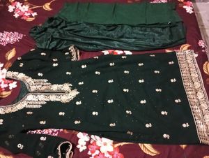 Dark green suit