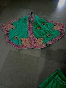 Green Dress Material