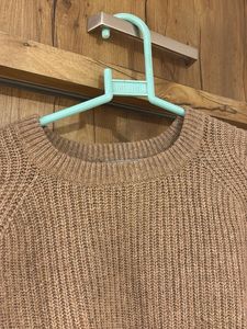 Cozy Brown Knit Sweater