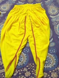 Yellow Embroidered Dhoti Kurta Set