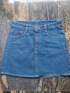 Denim Skirt Very Good Quality Lenth 16 Inchs