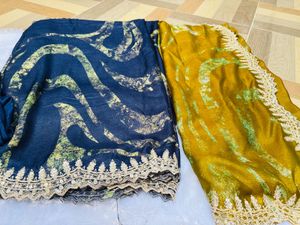 Combo Of Two Cutwrk Sarees