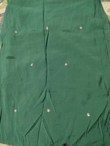 Green Embroidered Kurta