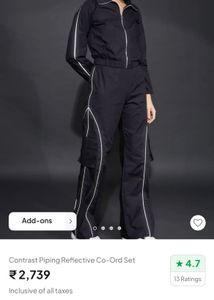 Reflective Piping Co-ord Set